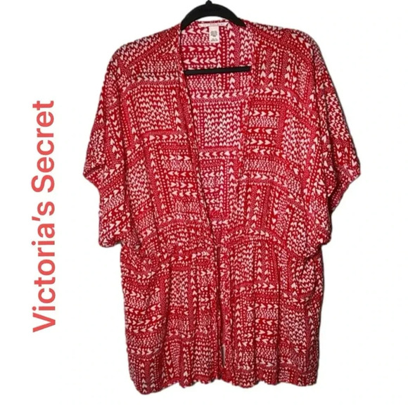 Victoria’s Secret Heart Valentine’s Day Duster Cardigan - Picture 1 of 6